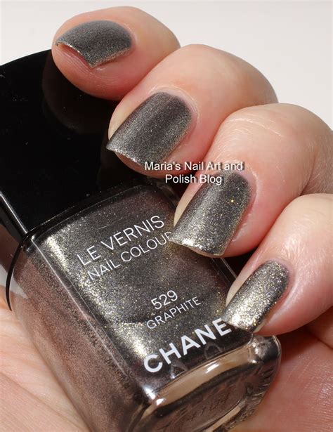 chanel graphite nail polish swatch|Chanel GRAPHITE 529 Le Vernis Nail Colour .